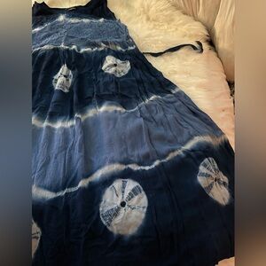 Jewel queen tie dye sleeveless maxi dress size large (A8 made in India)